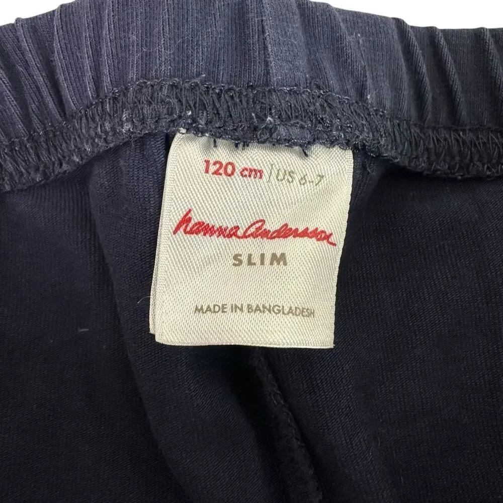 Hanna Andersson 6-7 Slim Leggings Dark Blue